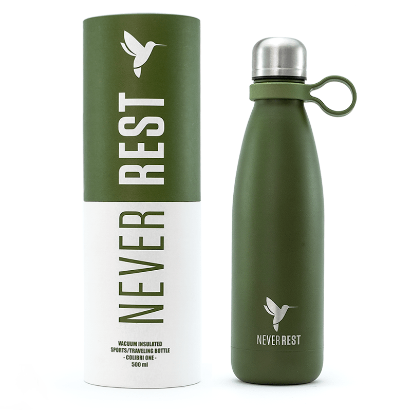 Vacuum Bottle - Khaki Green - 500ml Vacuum Bottle