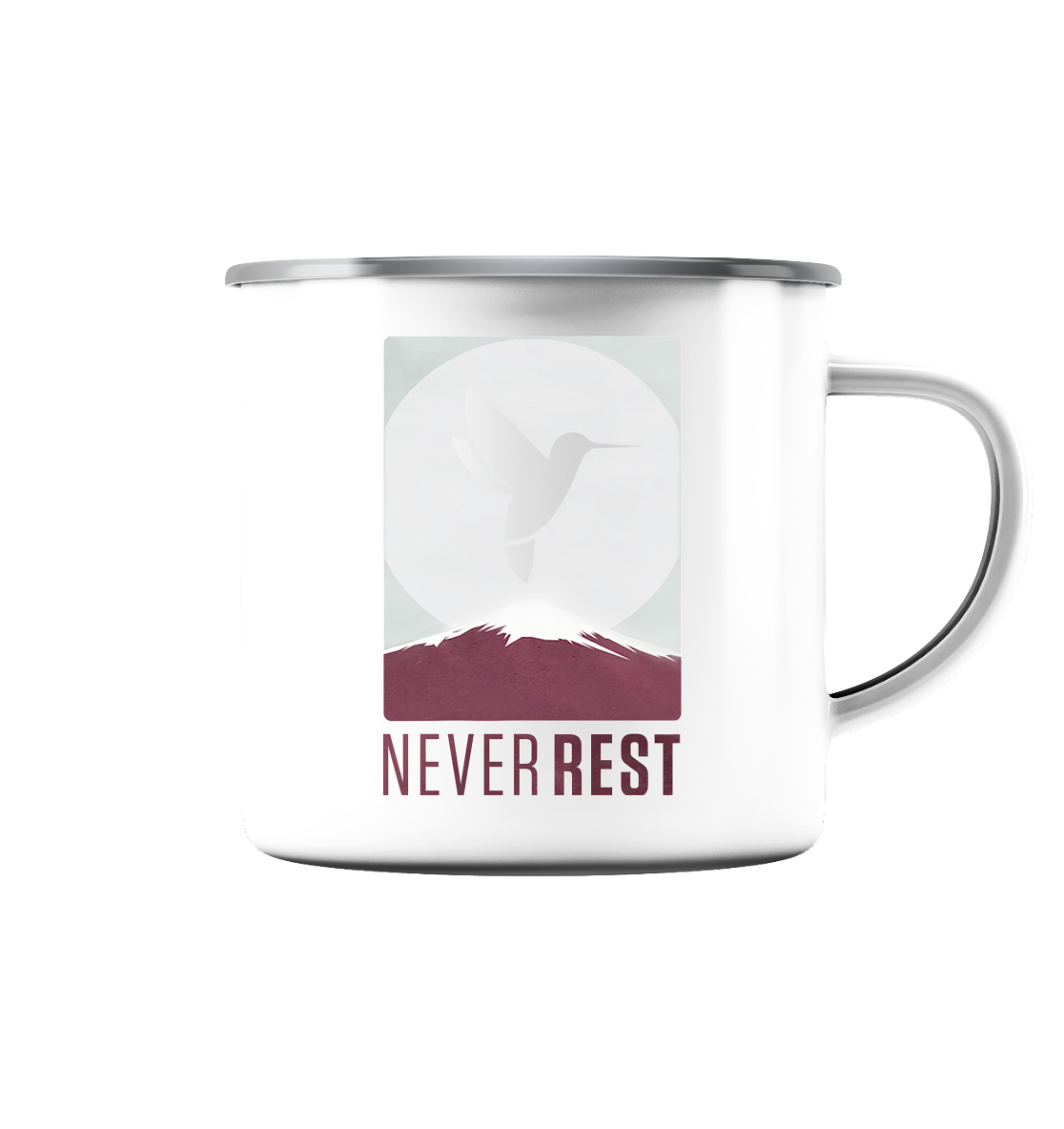 Mountain Bird - Emaille Tasse